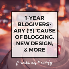 1 yr blogiversary